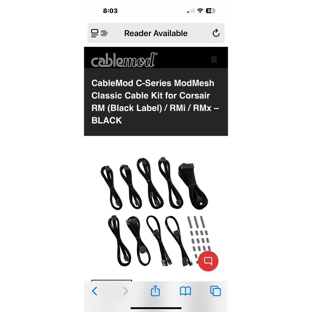 cable mod‎ premium cable kit NIB
